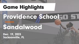 Providence School vs Sandalwood  Game Highlights - Dec. 19, 2023