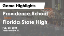Providence School vs Florida State High Game Highlights - Feb. 20, 2024