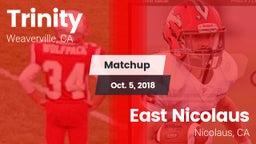 Matchup: Trinity vs. East Nicolaus  2018