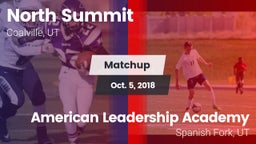 Matchup: North Summit vs. American Leadership Academy  2018