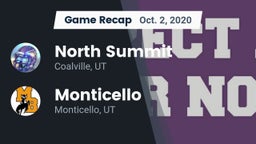 Recap: North Summit  vs. Monticello  2020