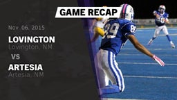 Recap: Lovington  vs. Artesia  2015