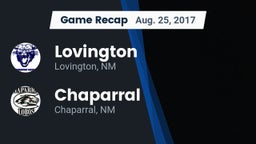 Recap: Lovington  vs. Chaparral  2017