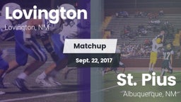 Matchup: Lovington vs. St. Pius  2017