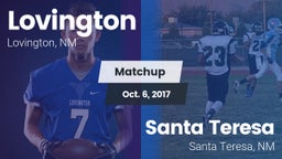 Matchup: Lovington vs. Santa Teresa  2017