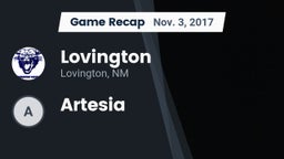 Recap: Lovington  vs. Artesia  2017