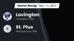 Recap: Lovington  vs. St. Pius  2017