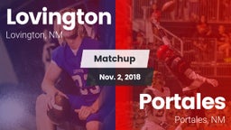 Matchup: Lovington vs. Portales  2018