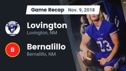 Recap: Lovington  vs. Bernalillo  2018