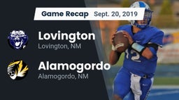 Recap: Lovington  vs. Alamogordo  2019
