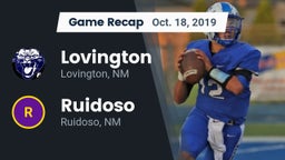 Recap: Lovington  vs. Ruidoso  2019
