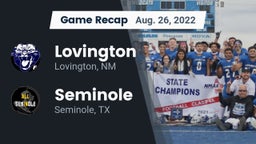 Recap: Lovington  vs. Seminole  2022