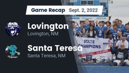 Recap: Lovington  vs. Santa Teresa  2022