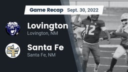 Recap: Lovington  vs. Santa Fe  2022