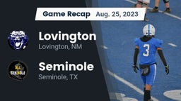 Recap: Lovington  vs. Seminole  2023