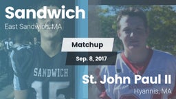 Matchup: Sandwich vs. St. John Paul II  2017