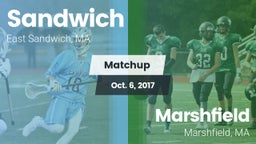 Matchup: Sandwich vs. Marshfield  2017
