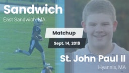 Matchup: Sandwich vs. St. John Paul II  2019