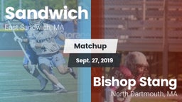 Matchup: Sandwich vs. Bishop Stang  2019