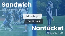 Matchup: Sandwich vs. Nantucket  2019