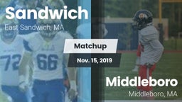 Matchup: Sandwich vs. Middleboro  2019