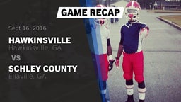 Recap: Hawkinsville  vs. Schley County  2016