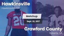 Matchup: Hawkinsville vs. Crawford County  2017