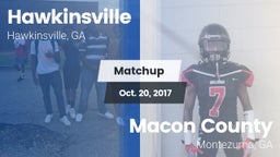 Matchup: Hawkinsville vs. Macon County  2017