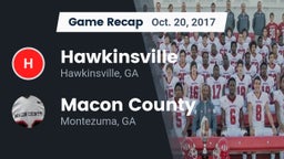 Recap: Hawkinsville  vs. Macon County  2017