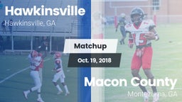 Matchup: Hawkinsville vs. Macon County  2018