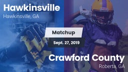 Matchup: Hawkinsville vs. Crawford County  2019