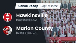 Recap: Hawkinsville  vs. Marion County  2022