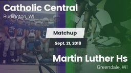 Matchup: Catholic Central vs. Martin Luther Hs 2018