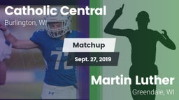 Matchup: Catholic Central vs. Martin Luther  2019