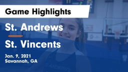 St. Andrews  vs St. Vincents Game Highlights - Jan. 9, 2021