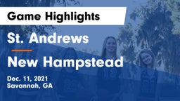 St. Andrews  vs New Hampstead  Game Highlights - Dec. 11, 2021