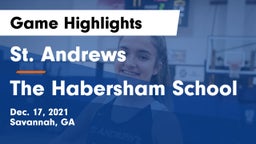St. Andrews  vs The Habersham School Game Highlights - Dec. 17, 2021
