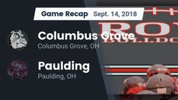 Recap: Columbus Grove  vs. Paulding  2018