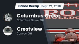 Recap: Columbus Grove  vs. Crestview  2018