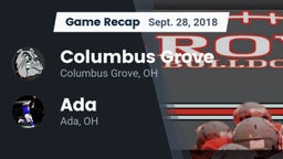 Recap: Columbus Grove  vs. Ada  2018