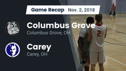 Recap: Columbus Grove  vs. Carey  2018