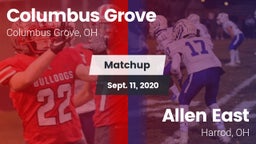 Matchup: Columbus Grove vs. Allen East  2020