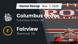 Recap: Columbus Grove  vs. Fairview  2020