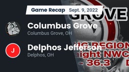 Recap: Columbus Grove  vs. Delphos Jefferson  2022