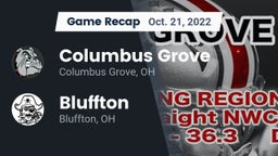 Recap: Columbus Grove  vs. Bluffton  2022