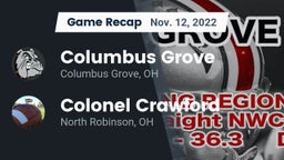 Recap: Columbus Grove  vs. Colonel Crawford  2022
