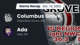Recap: Columbus Grove  vs. Ada  2023