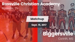 Matchup: Rossville Christian  vs. Biggersville  2017