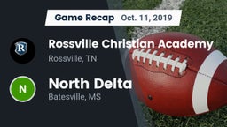 Recap: Rossville Christian Academy  vs. North Delta  2019