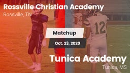 Matchup: Rossville Christian  vs. Tunica Academy 2020